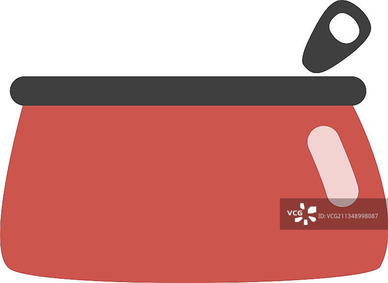 白色背景上的红色化妆包图片素材