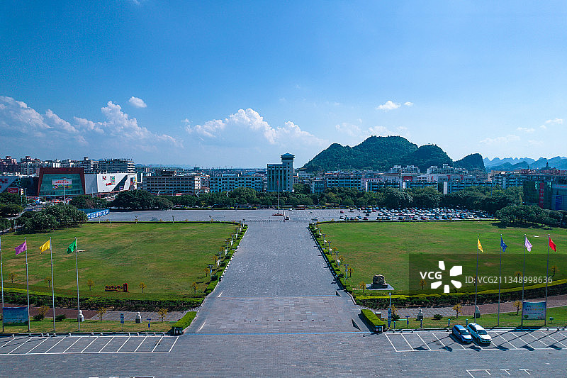 桂林城市建筑风光七星区图片素材