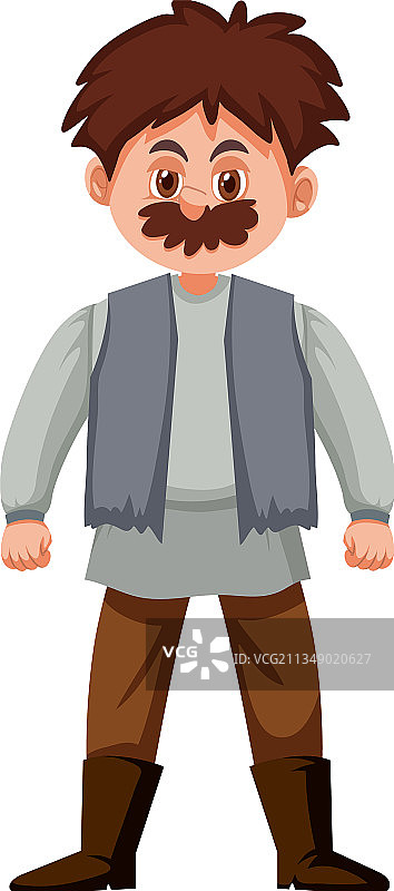 中世纪男性历史卡通人物图片素材