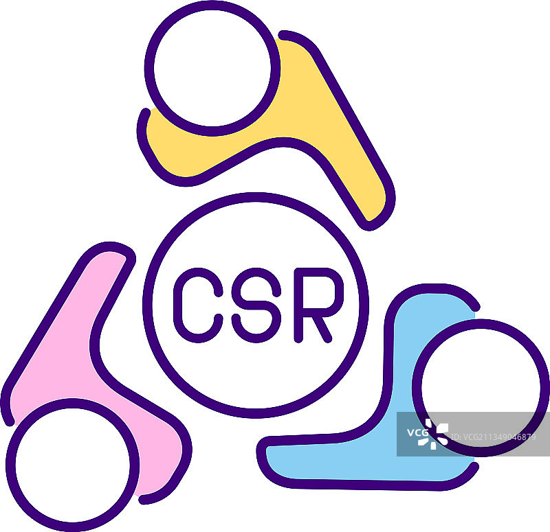 企业社会责任委员会RGB彩色图标图片素材