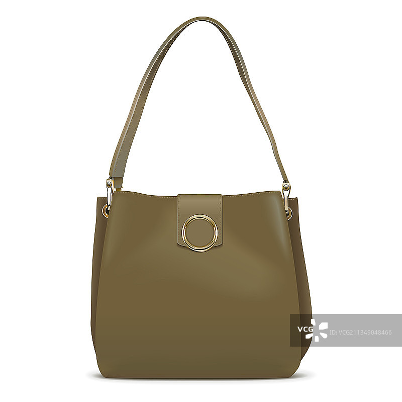 卡其色女士手提包图片素材