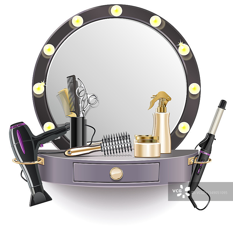 美发桌图片素材