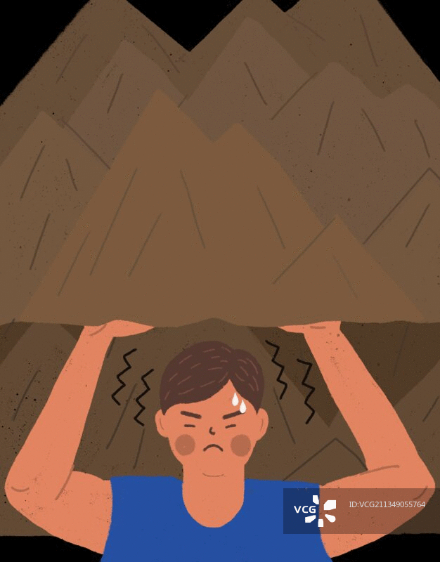 压力大的男子图片素材