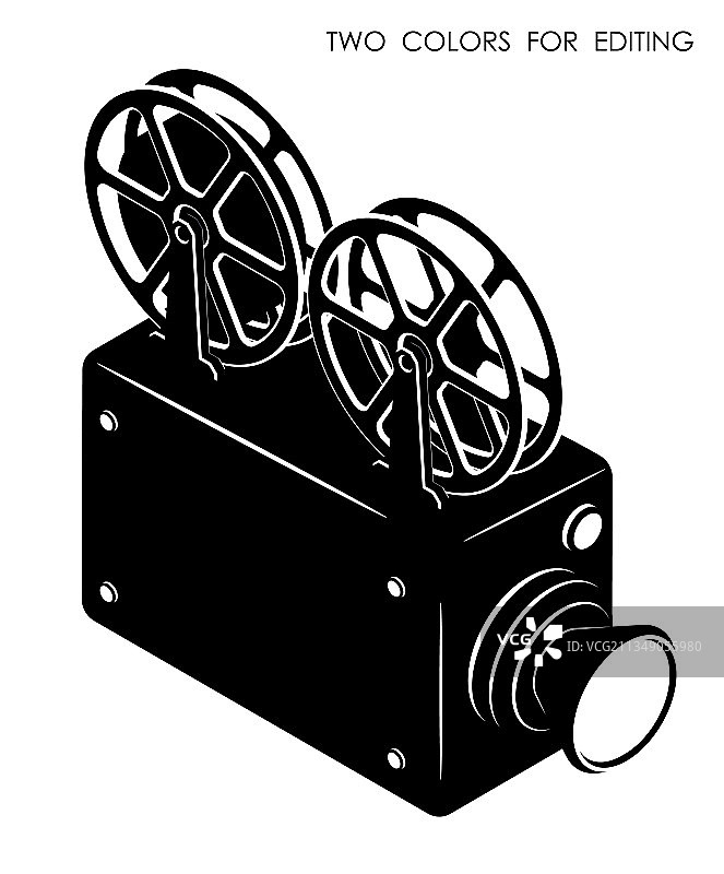 复古摄像机拍摄电影图片素材