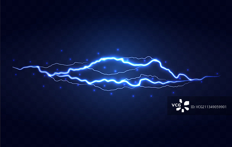 逼真的闪电效果图片素材