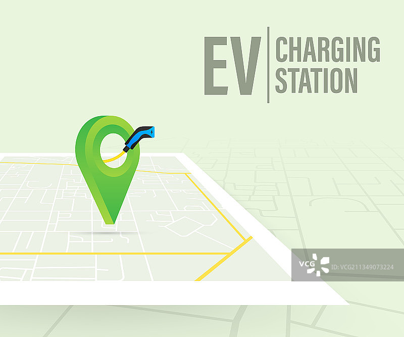 电动汽车充电站图片素材