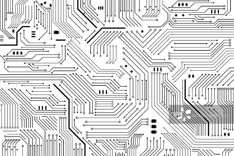 电路板矢量插画图片素材