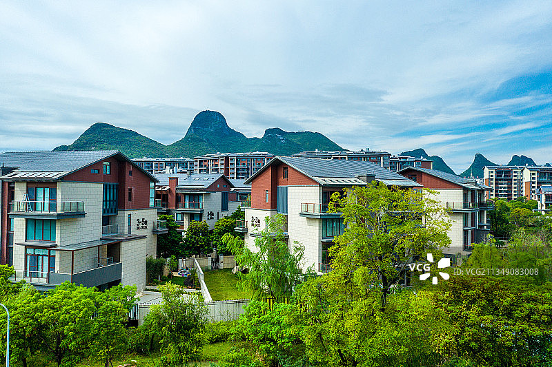桂林象山区城市建筑图片素材