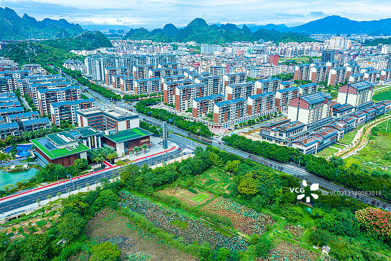 桂林象山区城市建筑图片素材