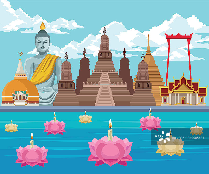 水灯节庆祝日图片素材