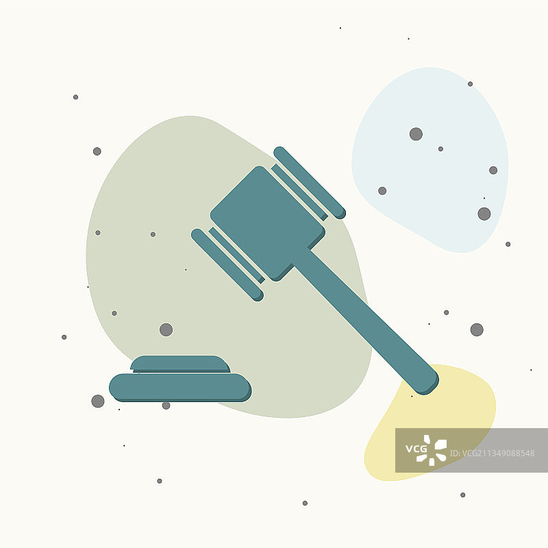 法官木槌法院锤子图标图片图片素材