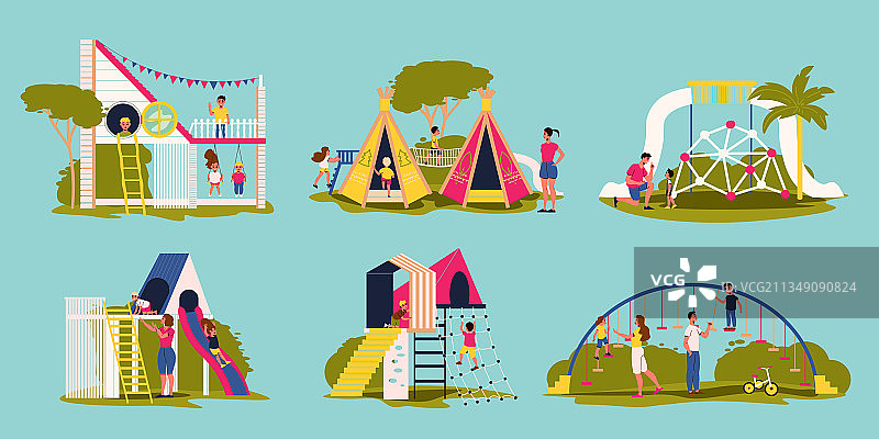 儿童游乐场设施图片素材