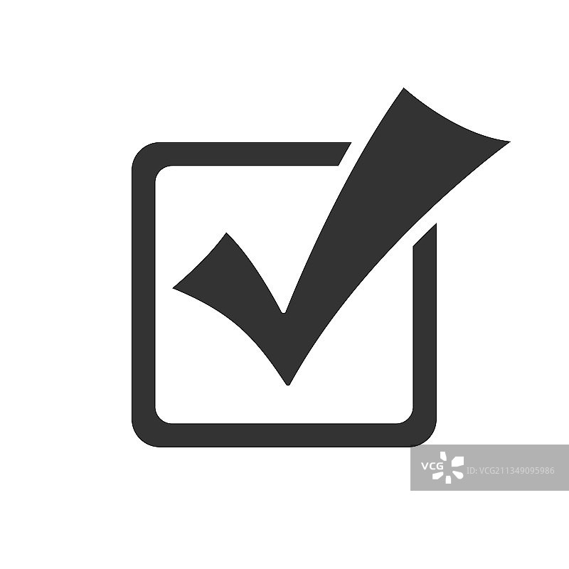 白色背景扁平风格复选框图片素材