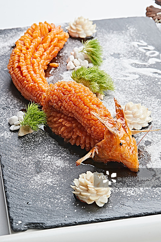 松鼠造型的油炸松鼠鳜鱼图片素材