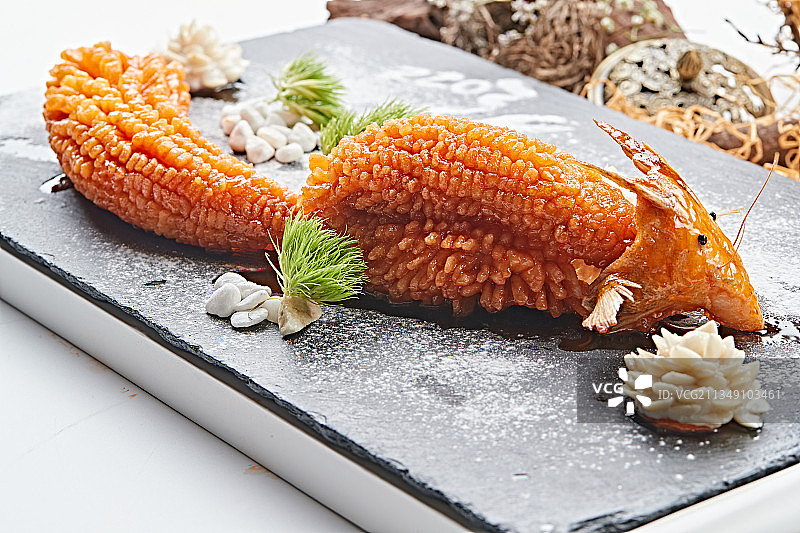 松鼠造型的油炸松鼠鳜鱼图片素材