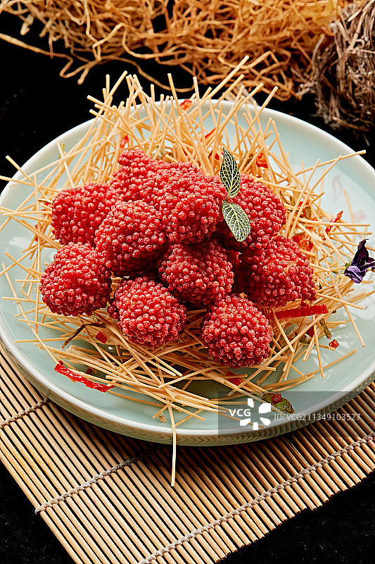 荔枝大虾球图片素材