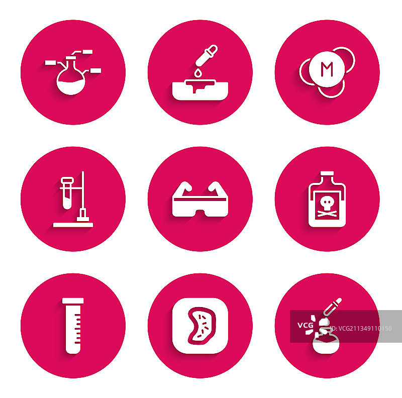 安全护目镜细菌试管套装图片素材