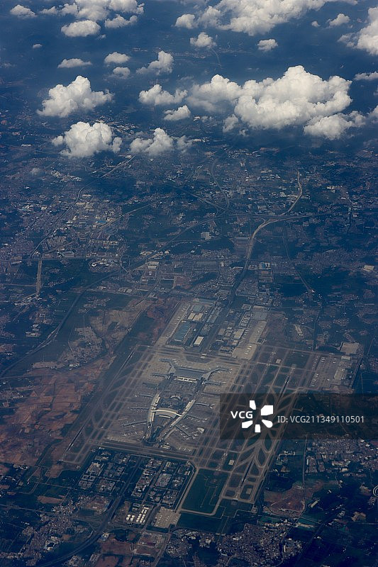 航拍·广州白云国际机场图片素材