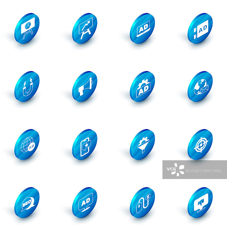 带图表广告磁铁板图片素材