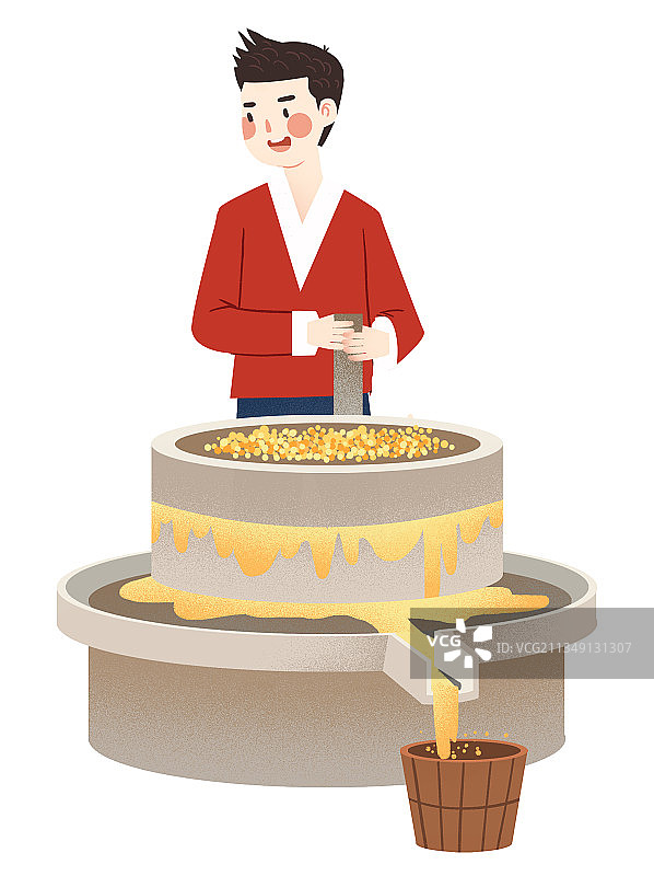 腊月二十五磨豆腐图片素材