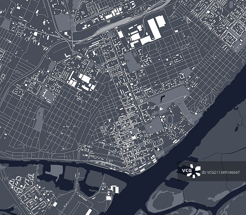 乌克兰赫尔松市地图图片素材