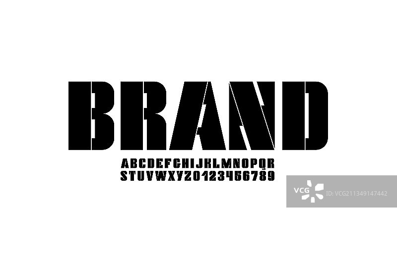 抽象数字字体现代科技字母图片素材