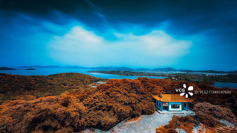 无锡太湖鼋头渚秋日图片素材