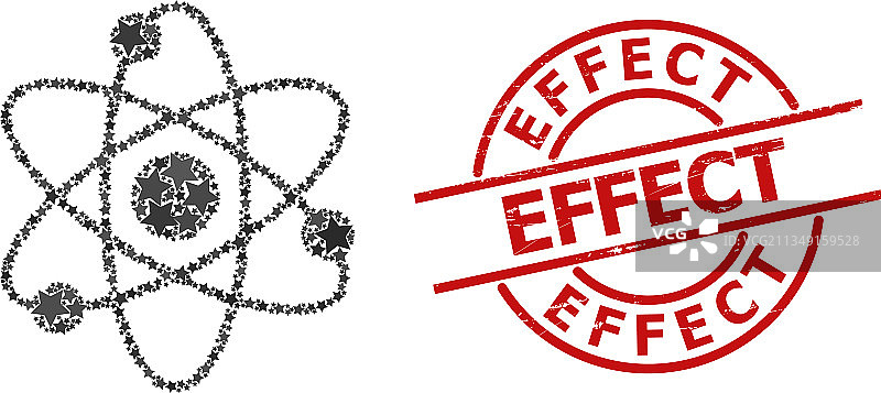 原子电子星形马赛克纹理效果图片素材