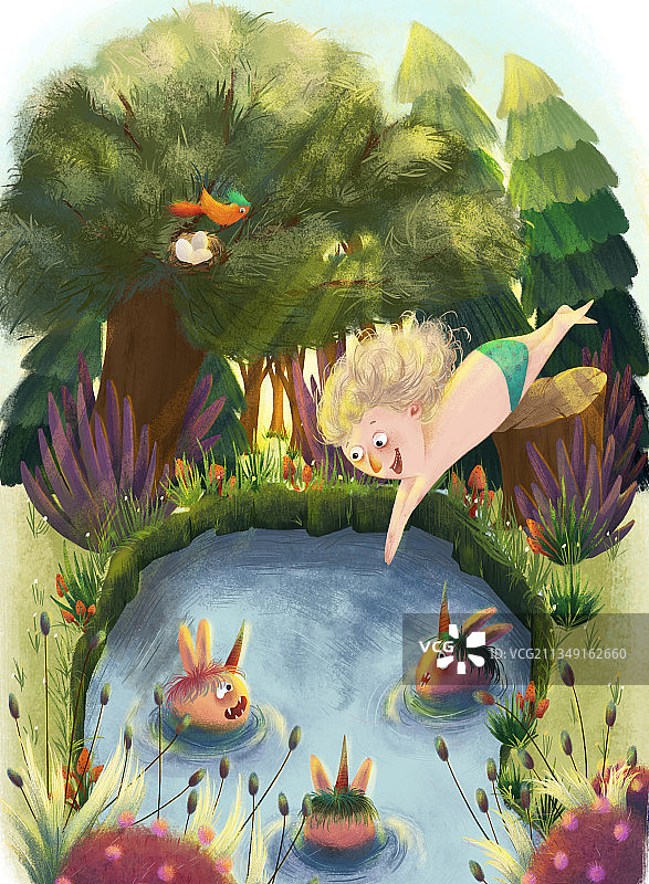 一起跳水吧图片素材