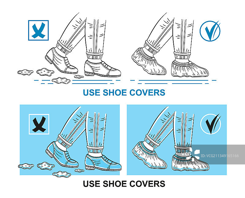 医用鞋套防护手术鞋套图片素材