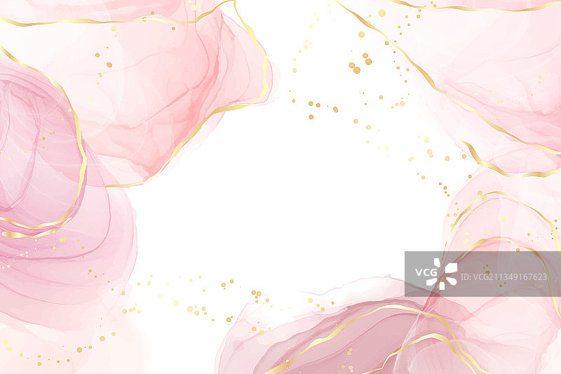 玫瑰色水彩液体抽象背景图片素材