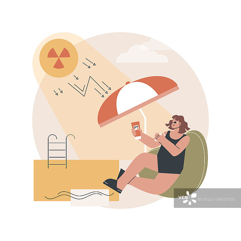 紫外线辐射抽象概念图片素材