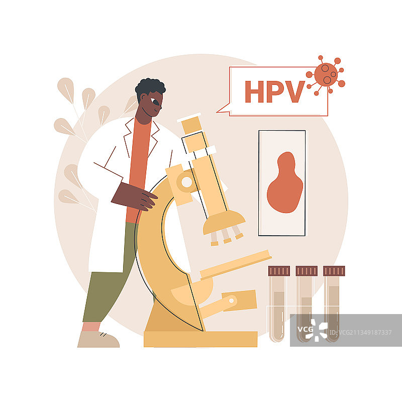 HPV检测抽象概念图图片素材