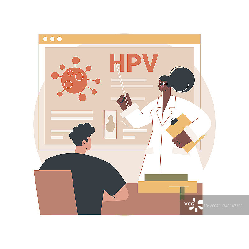 HPV教育项目抽象概念图片素材