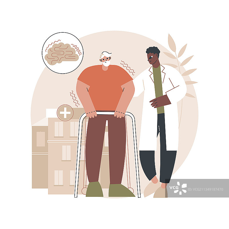 帕金森病抽象概念图片素材