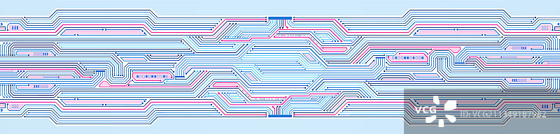 抽象科技背景蓝色和粉色图片素材