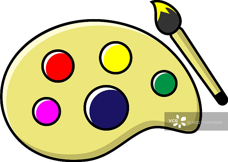 调色板图标设计模板图片素材