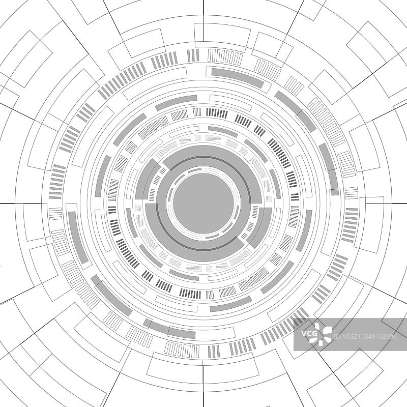 抽象重叠圆形数字智能背景图片素材