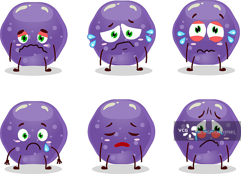 紫色卡通果冻糖果图片素材