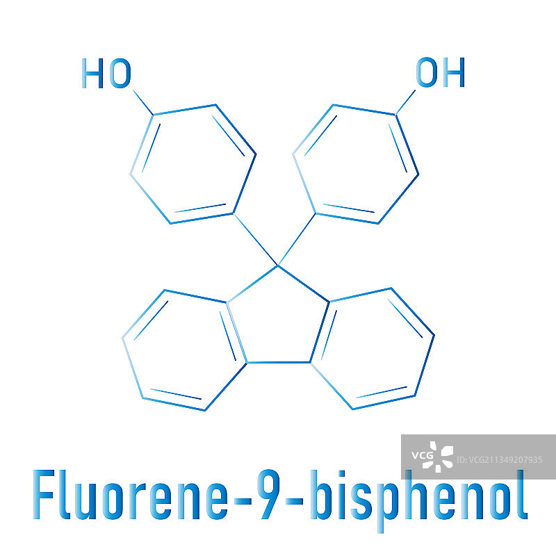 芴-9-双酚BHPE化学式图片素材