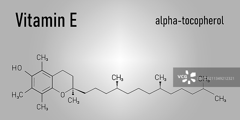 维生素E骨骼化学式图片素材