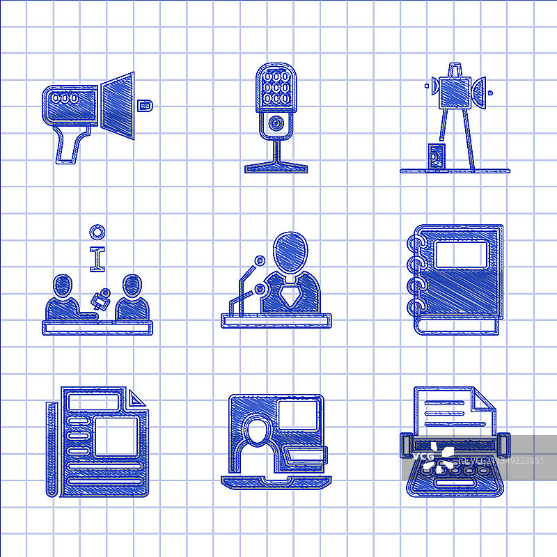 突发新闻、世界、复古打字机素材合集图片素材