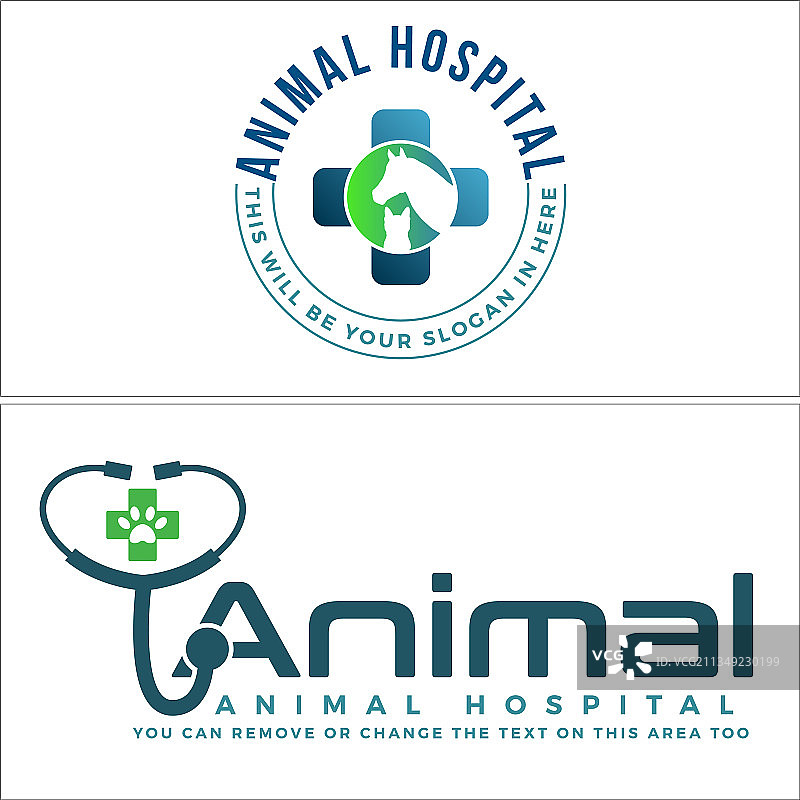 宠物店猫狗动物护理兽医logo图片素材