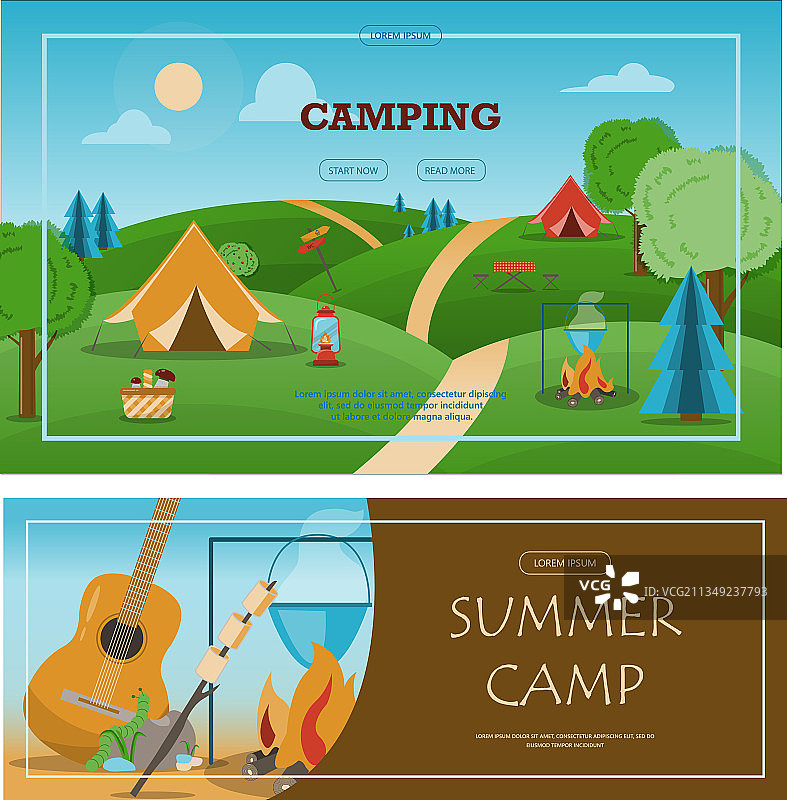 露营探险大合集图片素材