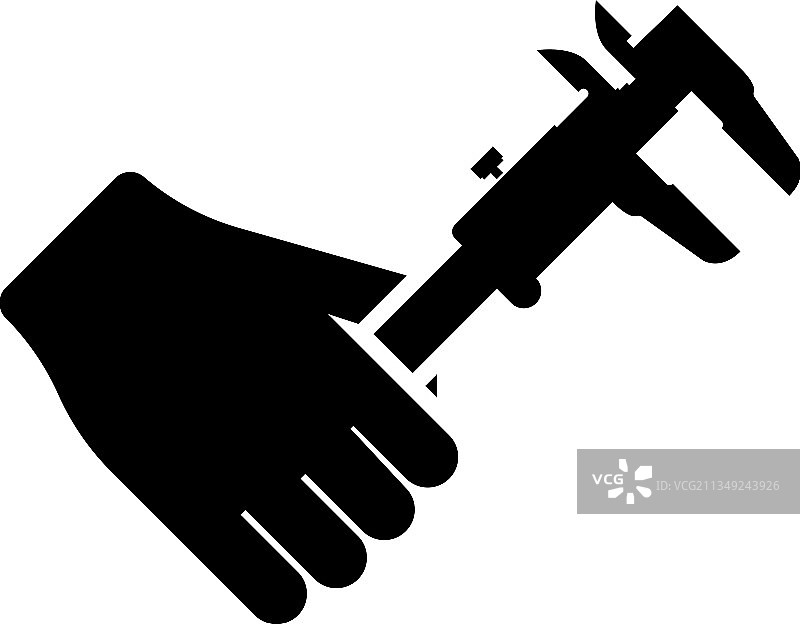 用卡尺测量图片素材