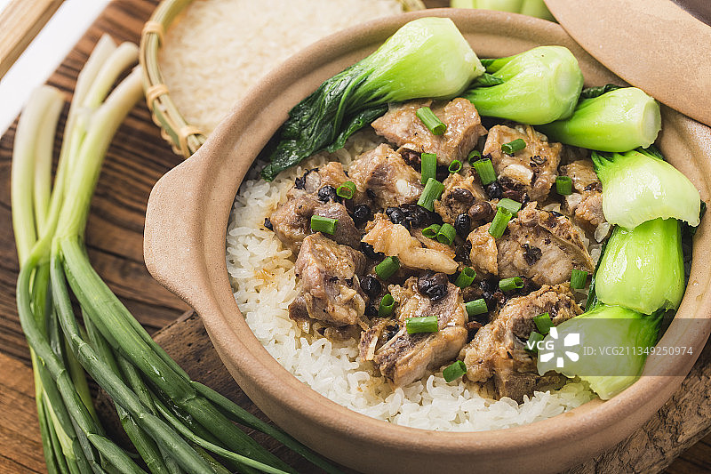 豆豉排骨饭图片素材