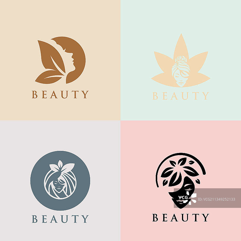 美女时尚抽象logo合集图片素材