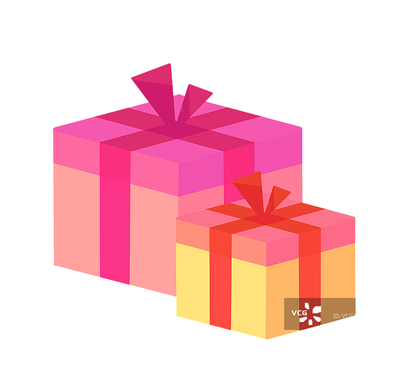 红色免抠礼物盒子插画元素图片素材