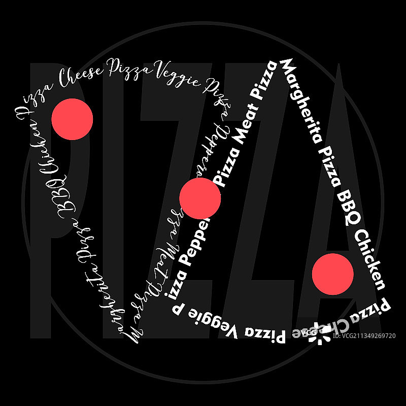 抽象简约字母披萨logo图片素材