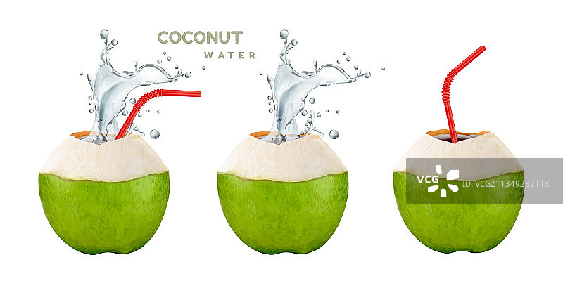 椰子水套装图片素材